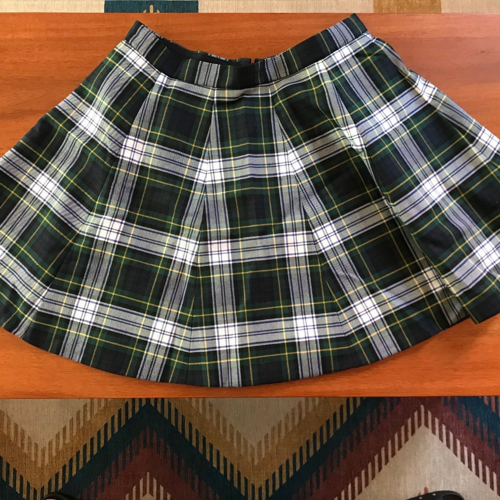 J. Crew plaid mini skirt